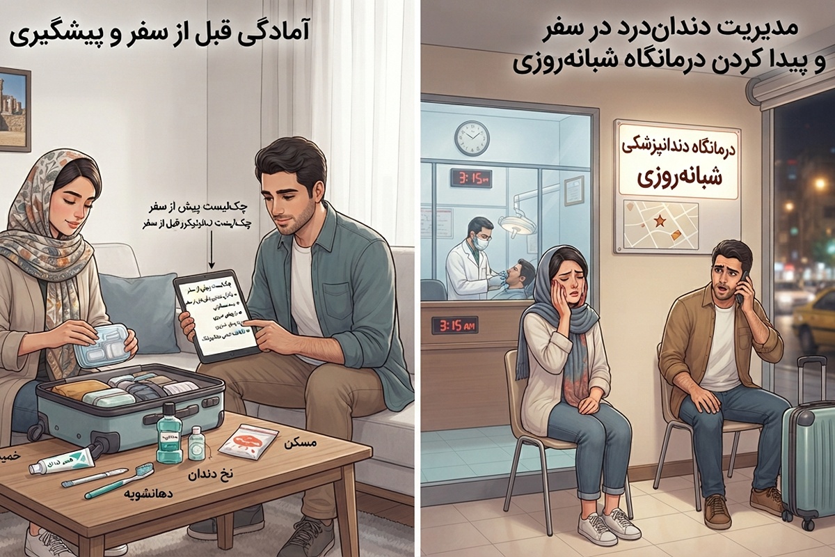 راهنمای مراقبت از دندان در سفر؛ از پیشگیری از دندان‌درد تا پیدا کردن دندانپزشکی شبانه‌روزی